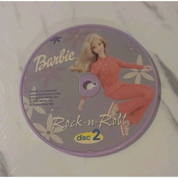 Vintage  Barbie Dance With Me Talking Boombox Replacement Disc 2 Rock And Roll - Picture 1 of 2